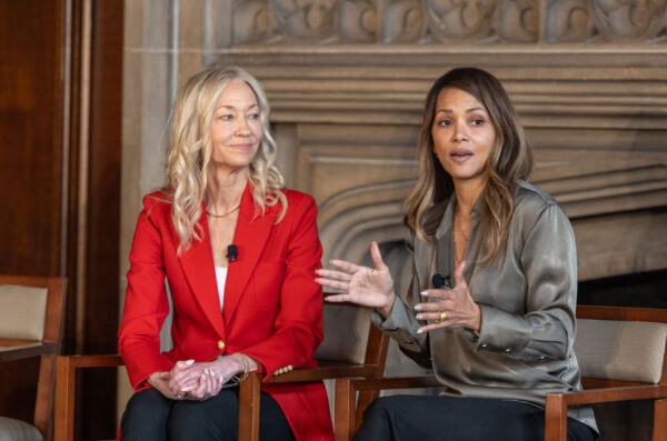 Dr. Maki and Halle Berry discussing